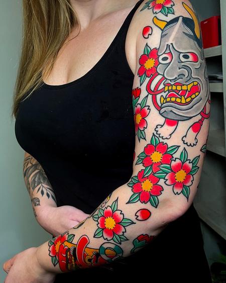 tattoos/ - Hannya mask sleeve  - 146372
